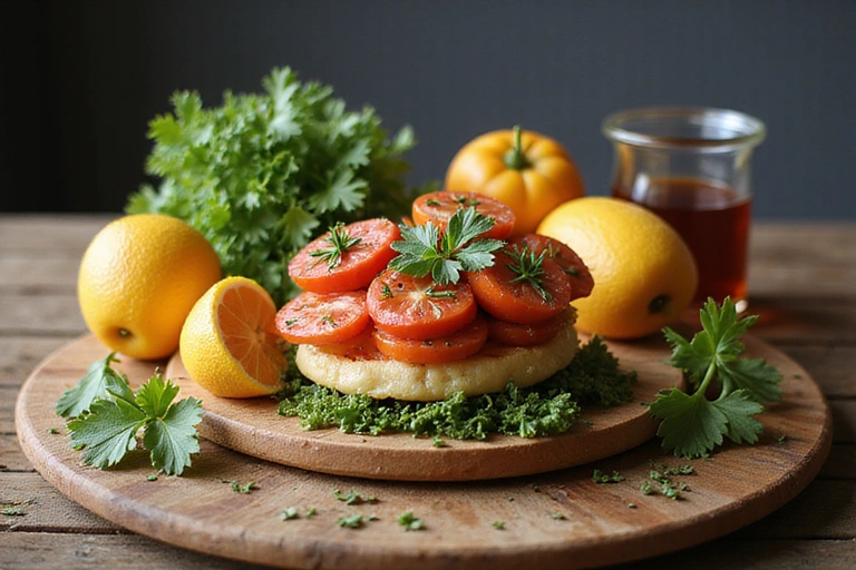 Zdrowa żywność na drewnianym stole, symbolizująca odpowiedzialność za własne wybory zdrowotne.